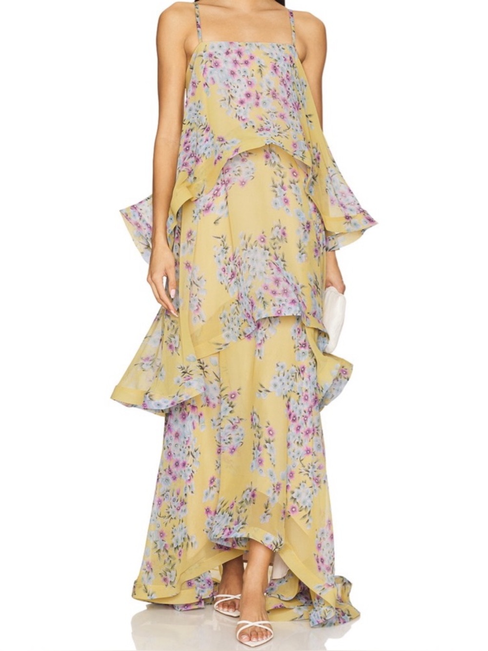 Elliatt x REVOLVE Armani Maxi Dress in Yellow Floral